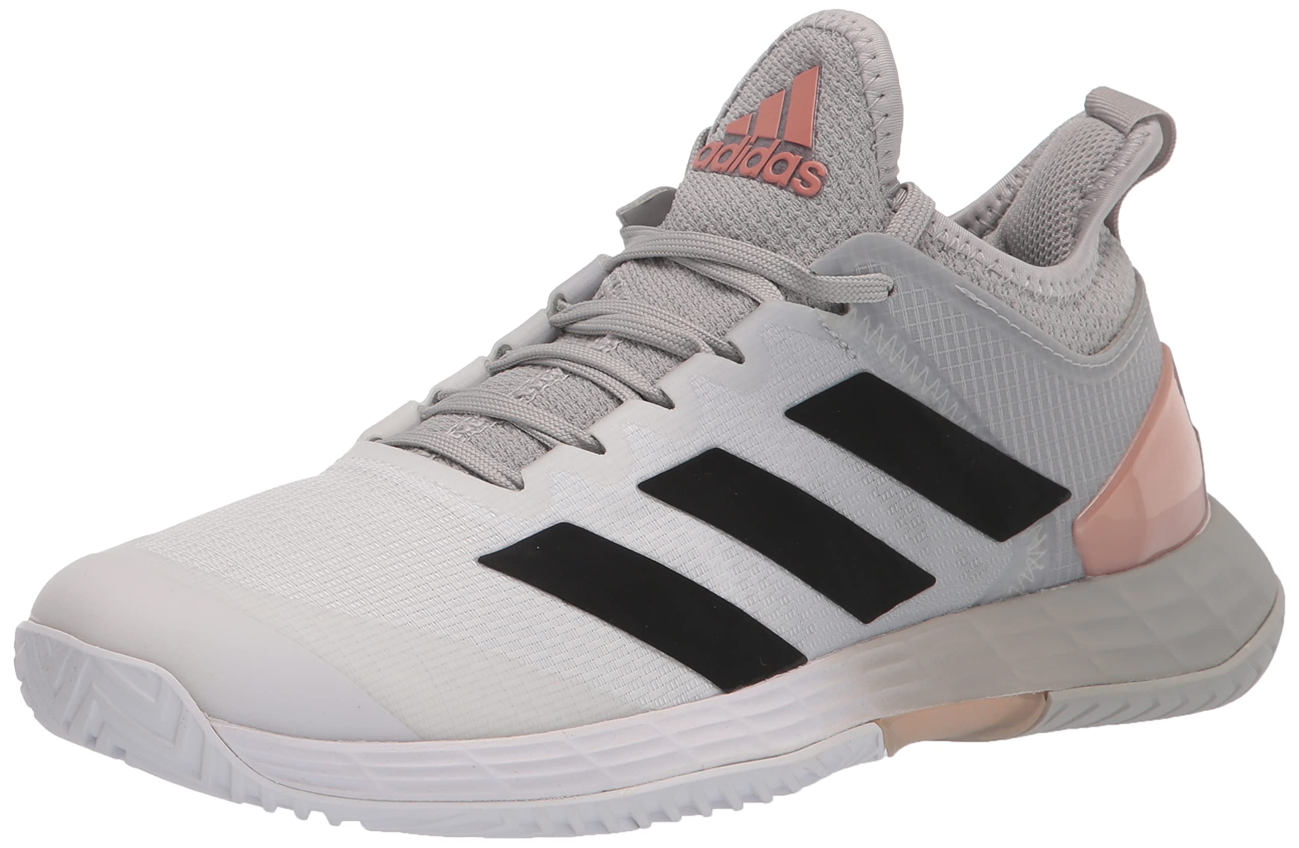 adidas Women's Adizero Ubersonic 4 Tennis Shoe, size 7, Grey/Black/White (7877012193518)